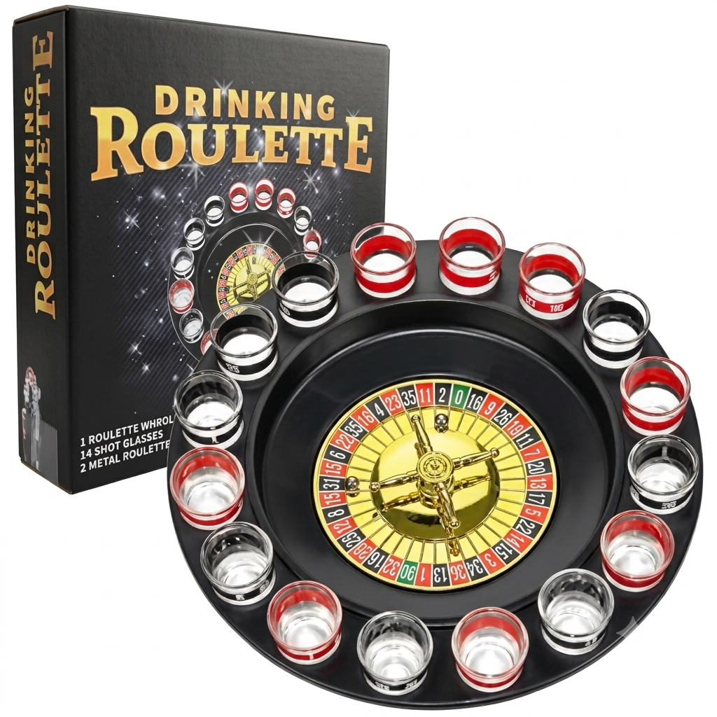 Party Games No Props - 16 Cups Rotating Drinking Game For