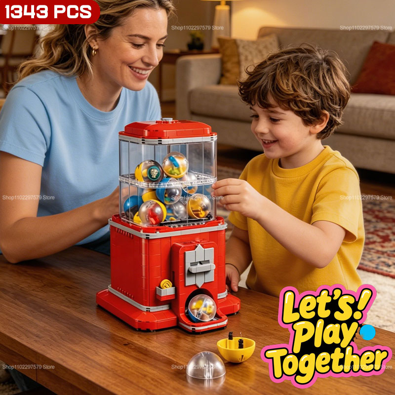 Party Games Adult Birthday - 1343 PCS Vending Machine Building Blocks