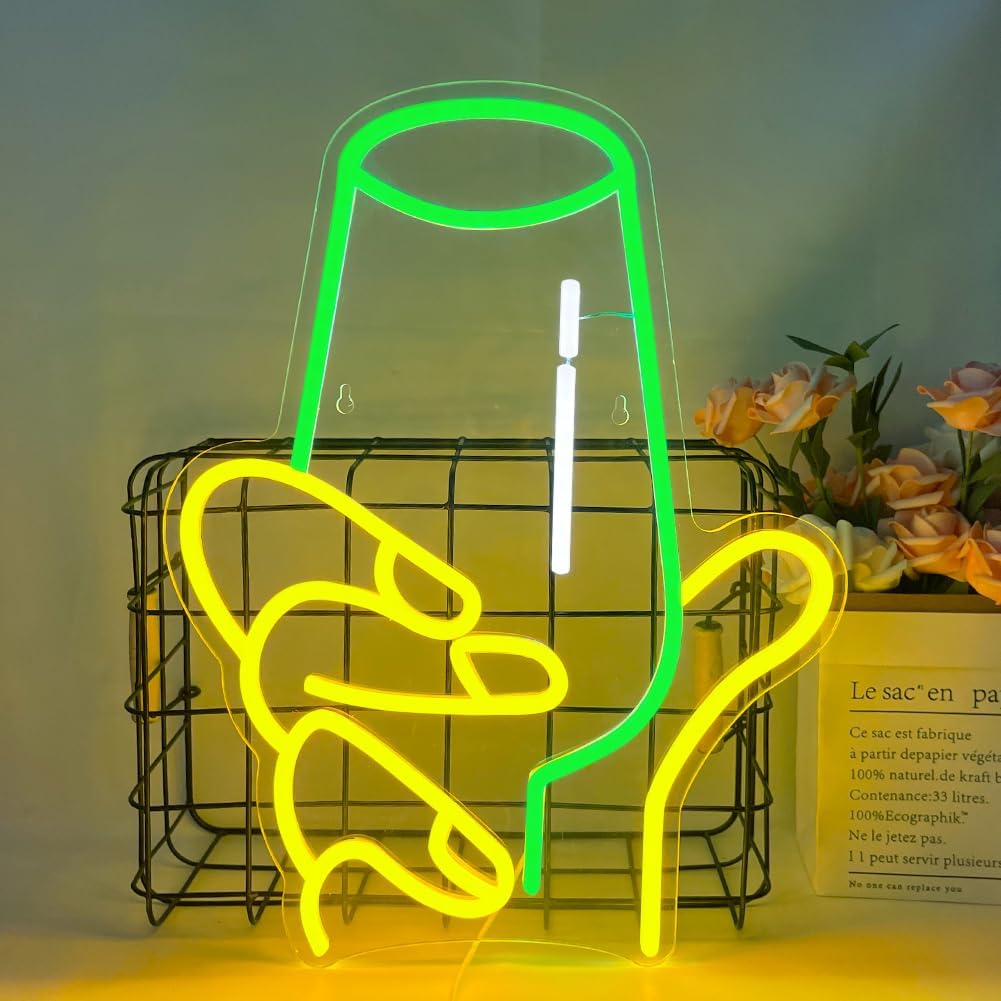 Wine Glass in Hand LED Neon Si - مراجعة Party Games Shop وسعره