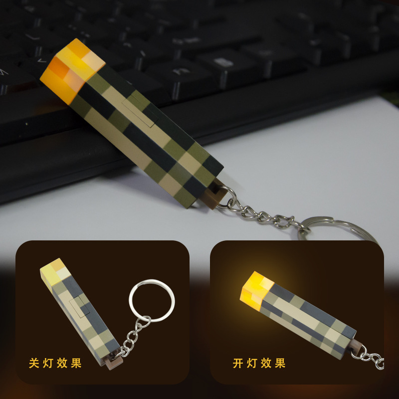 Mini Flashlight Torch Keychain - مراجعة Party Games Minecraft وسعره