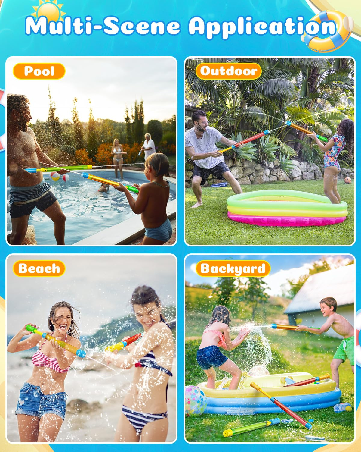 6-48PCS Water Guns for Kids Ad - مراجعة Party Games Adult Birthday وسعره
