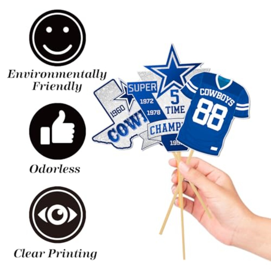 Cowboy Football Photo Booth Pr - مراجعة Party Games No Props وسعره