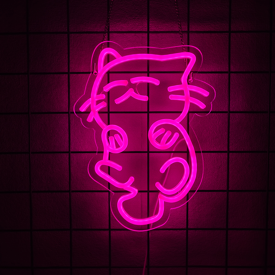 Cat Series Neon Sign For Wall  - مراجعة Party Games Shop وسعره