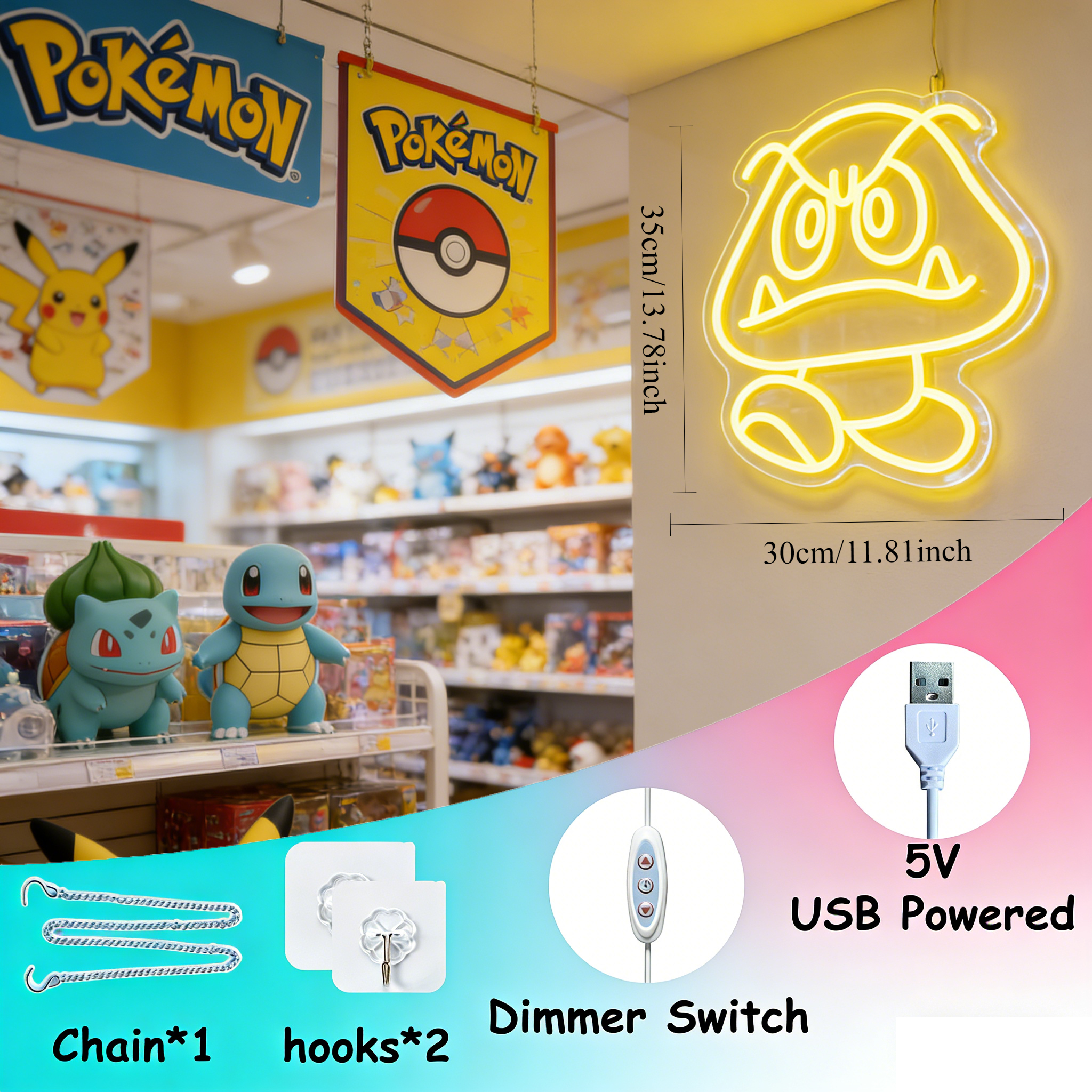 Cute Monster Neon Light LED Di - مراجعة Party Games Shop وسعره