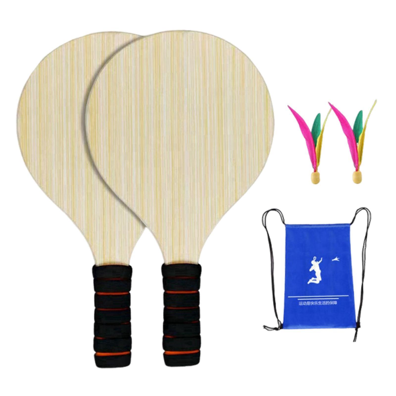 2Pcs Wood Badminton Paddle Set - مراجعة Badminton Set Garden وسعره