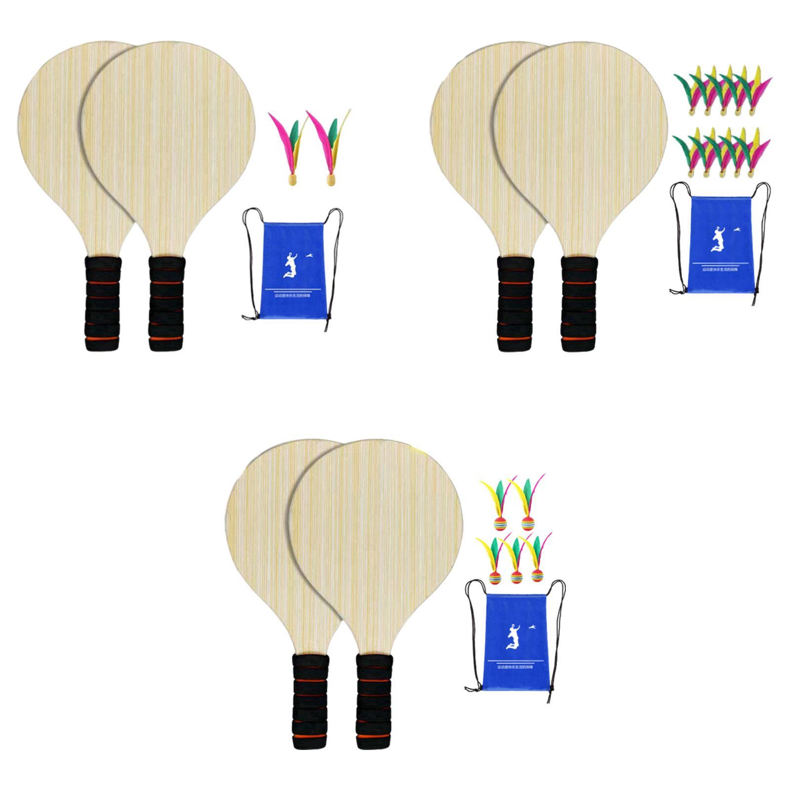 2Pcs Wood Badminton Paddle Set - مراجعة Badminton Set Garden وسعره