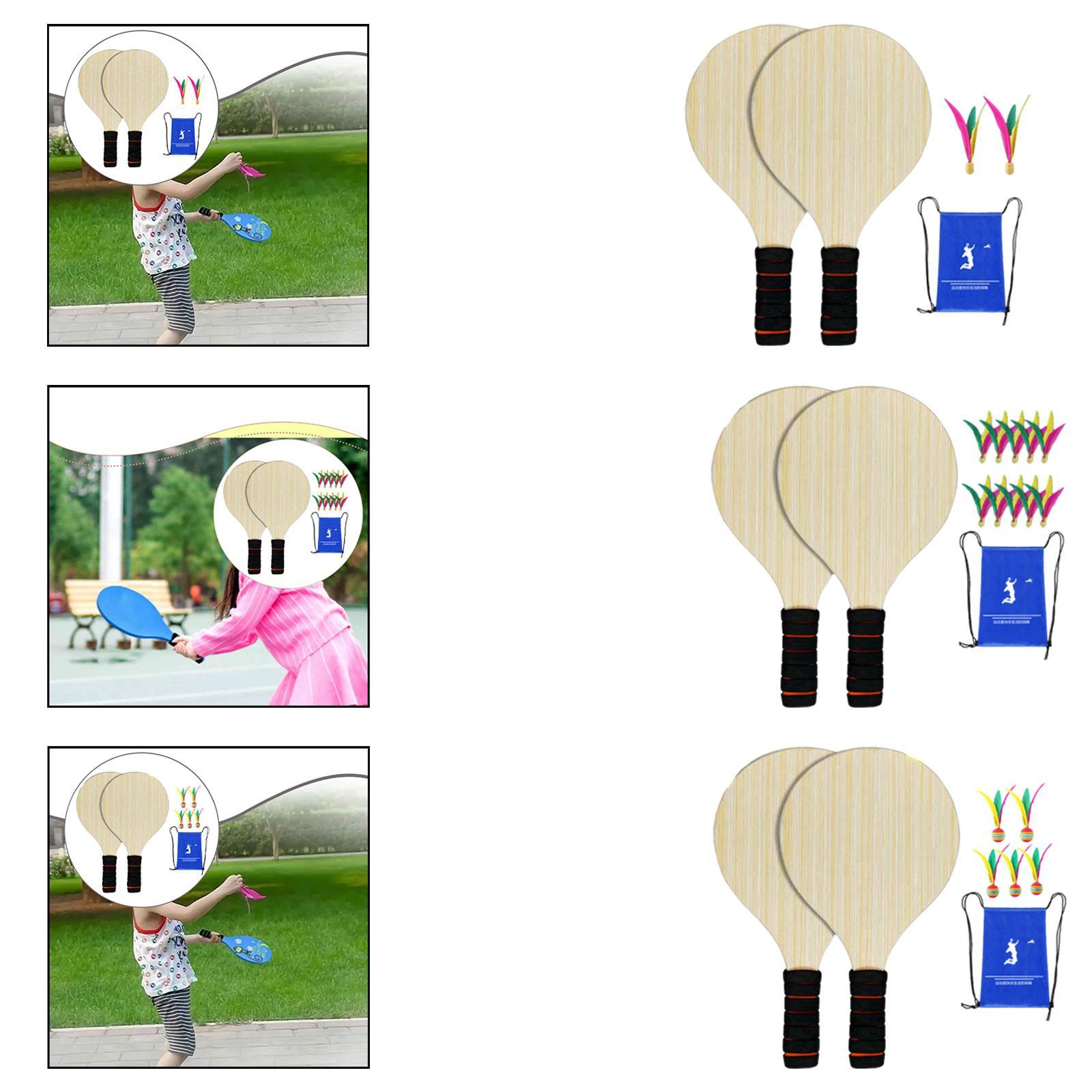 2Pcs Wood Badminton Paddle Set - مراجعة Badminton Set Garden وسعره