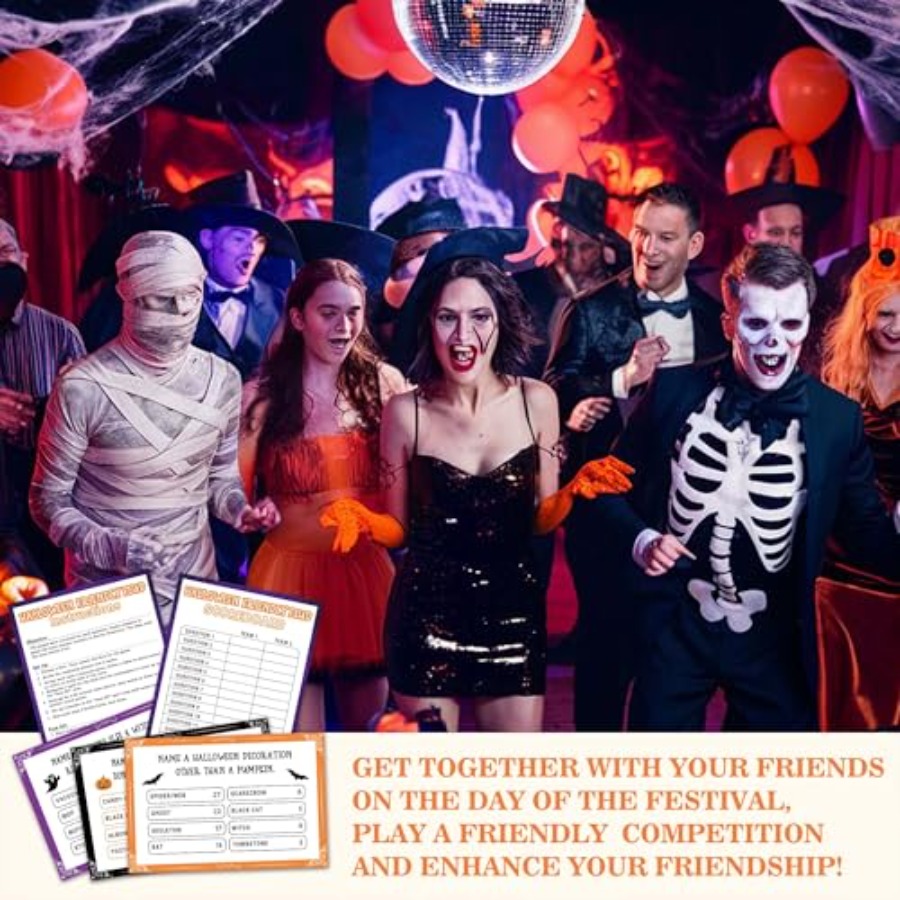 Halloween Games for Adults, Ha - مراجعة Party Games For Adults Large Group وسعره