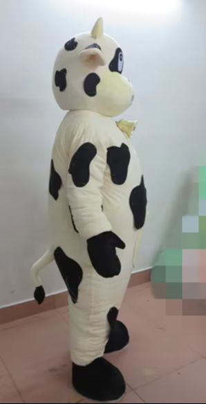 Fashion design new cow Mascot  - مراجعة Party Games Adult Birthday وسعره