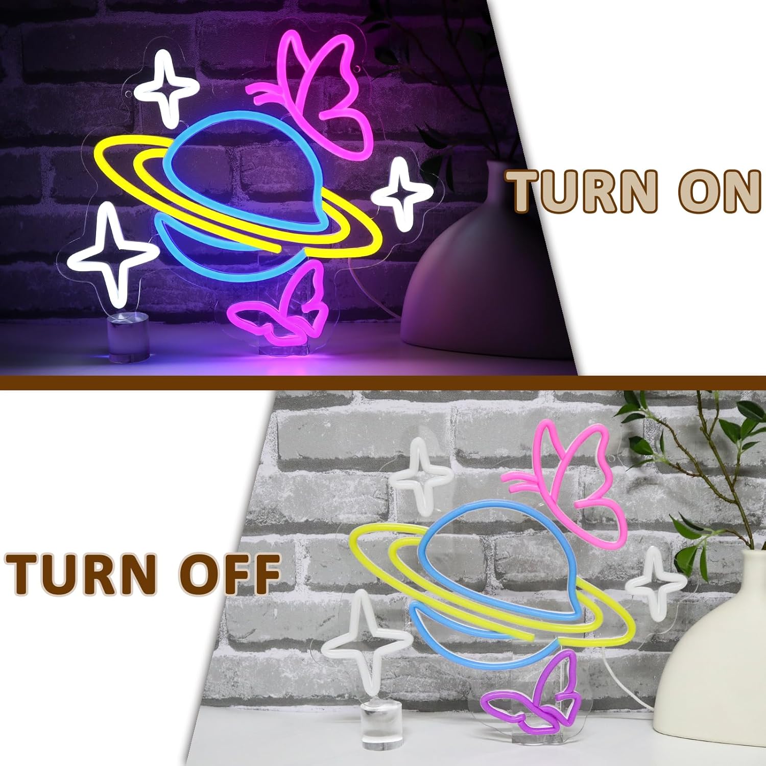 Planet Butterfly Star Neon Sig - مراجعة Party Games Shop وسعره
