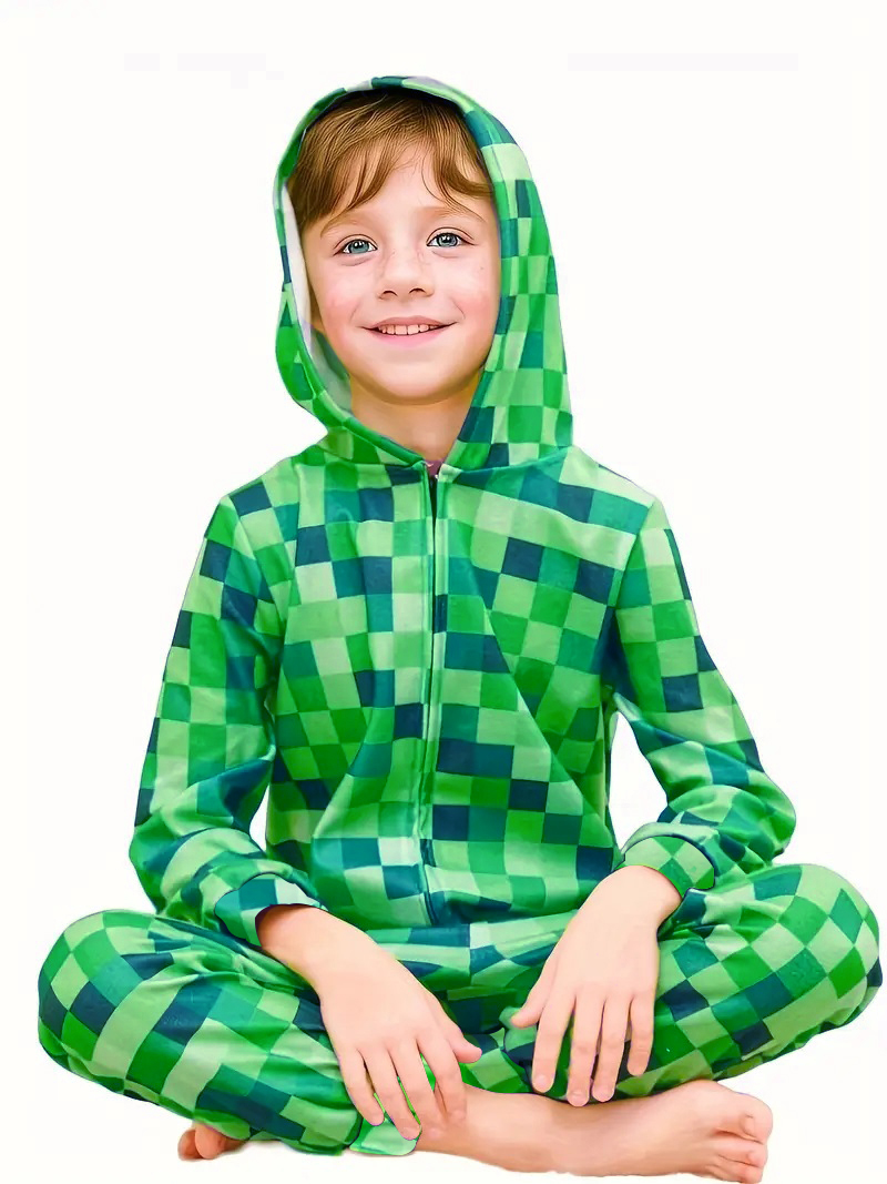 Creeper costume Carnival Boys' - مراجعة Party Games Minecraft وسعره