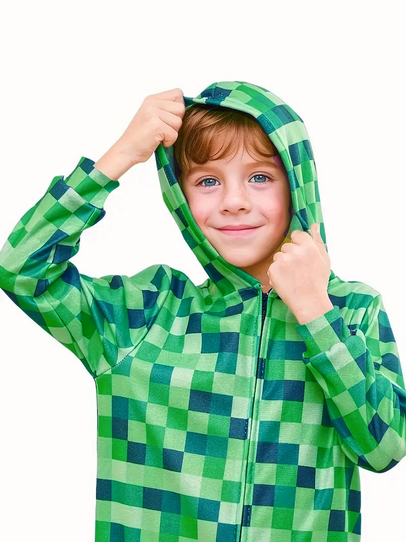 Creeper costume Carnival Boys' - مراجعة Party Games Minecraft وسعره