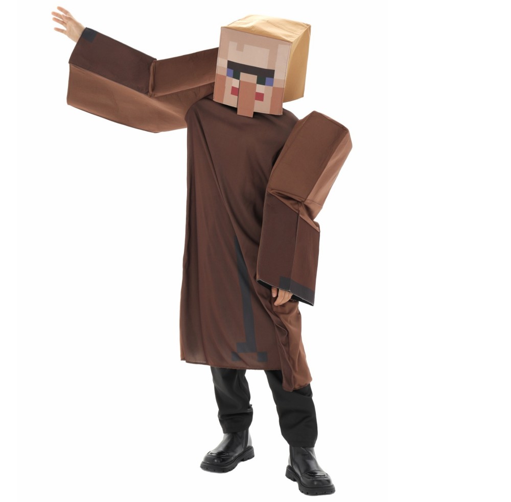 Boys Craft Villager Costume Ga - مراجعة Party Games Minecraft وسعره