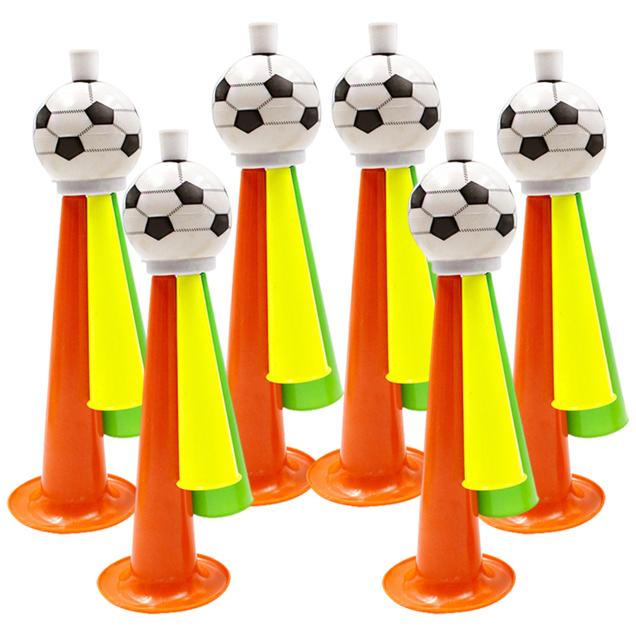 3/6pcs 3-Hole Plastic Football - مراجعة Party Games No Props وسعره