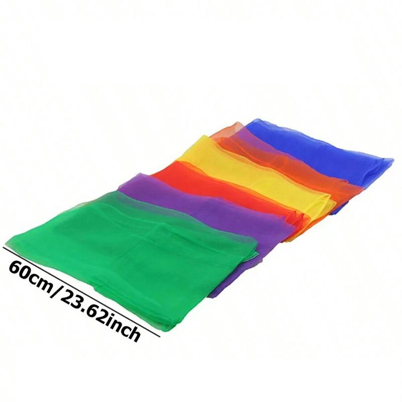 Six Color Silk Scarf Party Fav - مراجعة Party Games No Props وسعره