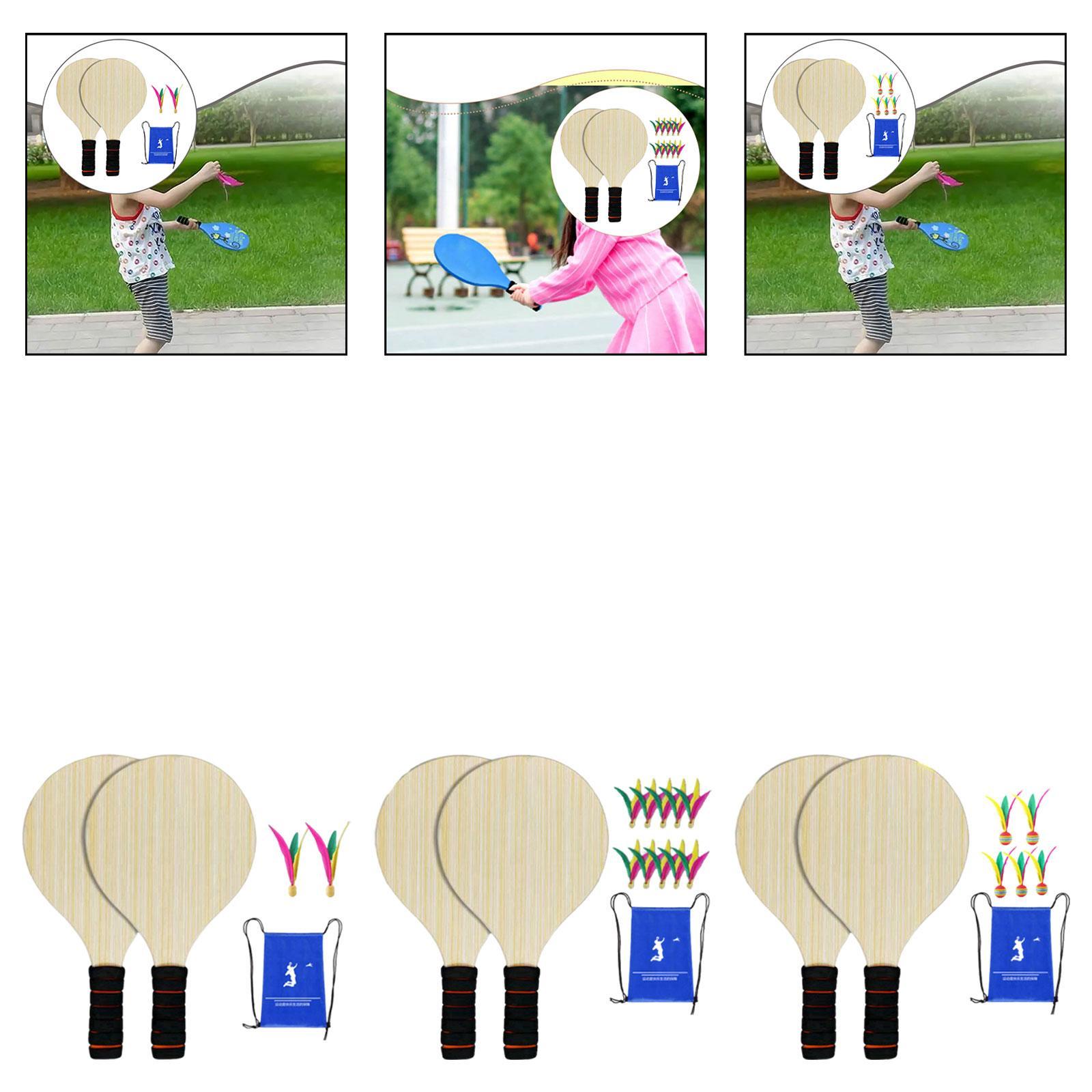 2 Pieces Wood Badminton Paddle - مراجعة Badminton Set Garden وسعره