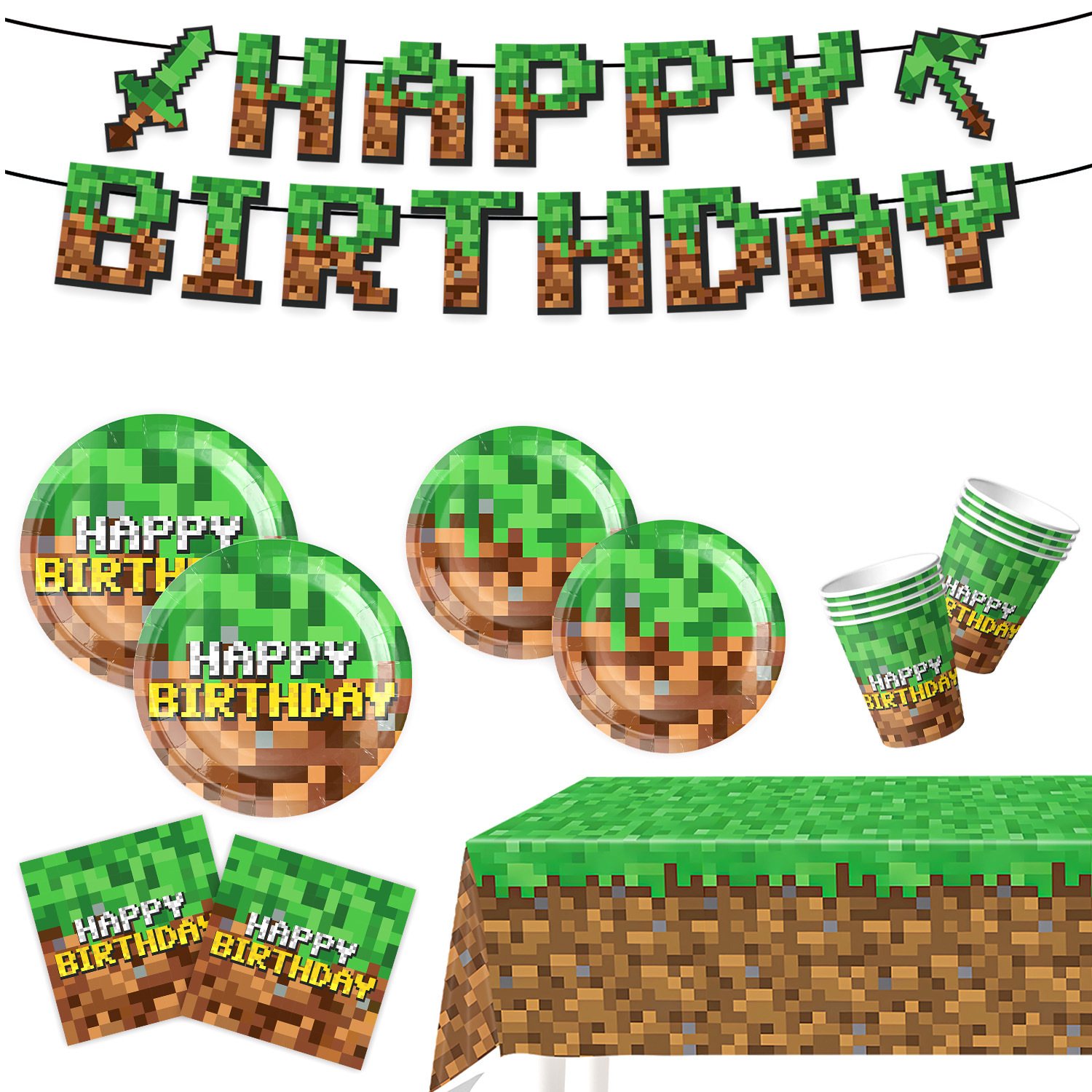 Minecraft Themed Birthday Part - مراجعة Party Games Good وسعره
