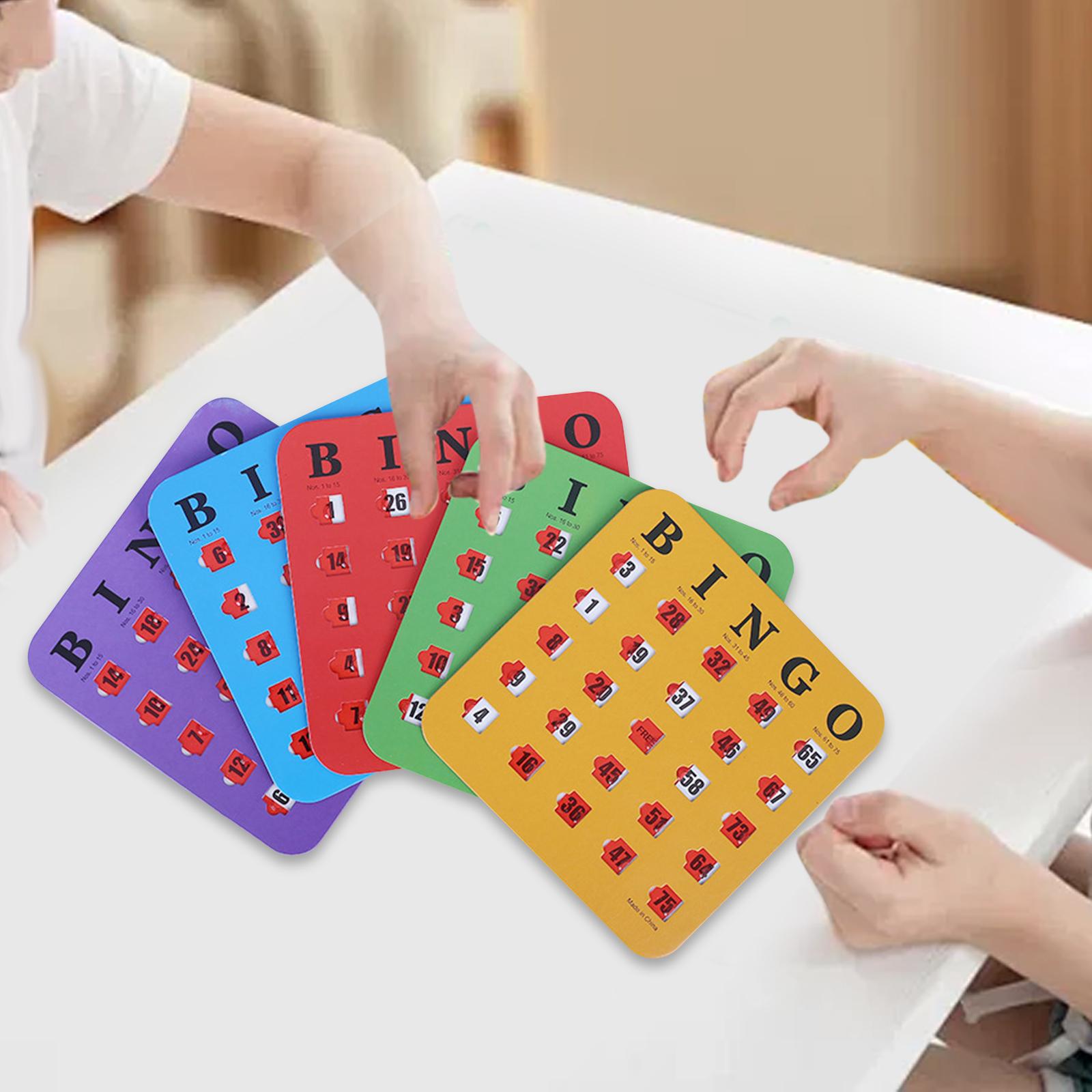 5 Pieces Large Print Bingo Car - مراجعة Party Games For Adults Large Group وسعره