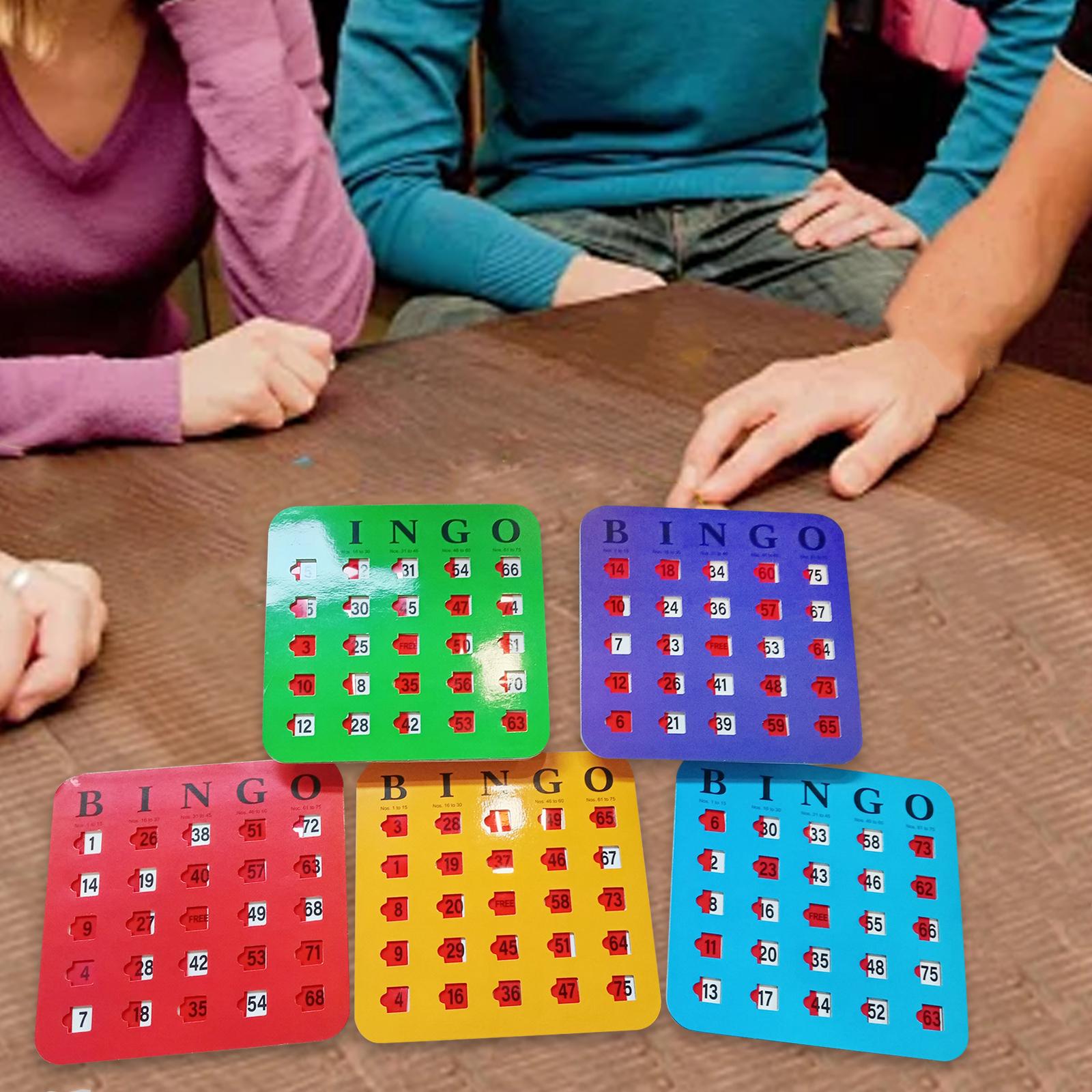 5 Pieces Large Print Bingo Car - مراجعة Party Games For Adults Large Group وسعره