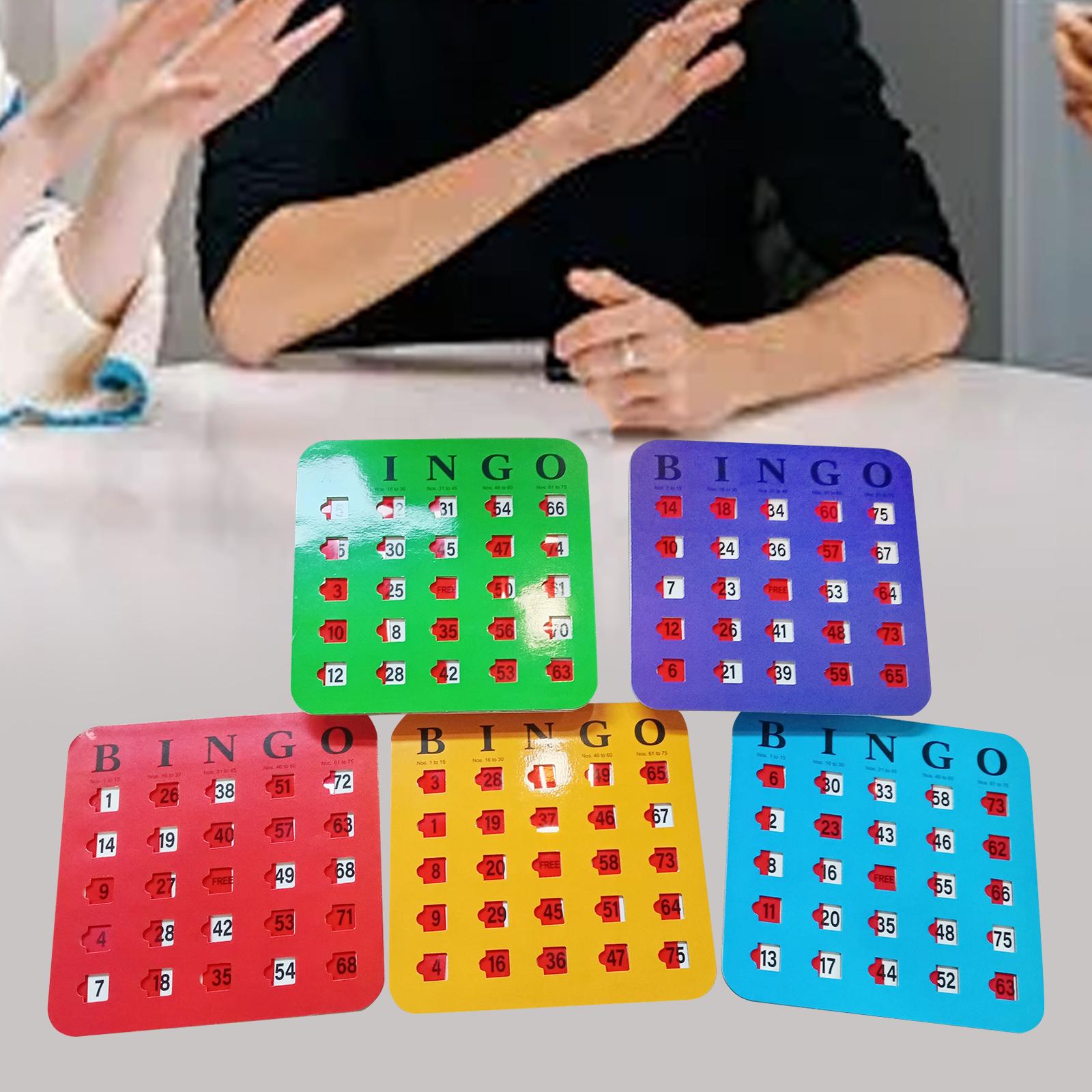 5 Pieces Large Print Bingo Car - مراجعة Party Games For Adults Large Group وسعره