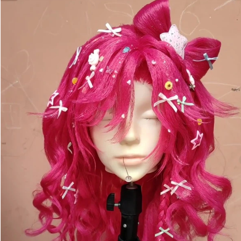 Pony Pinkie Pie Wig Cosplay Ch - مراجعة Party Games Good وسعره